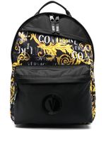 Versace Jeans Couture sac à dos zippé à motif baroque - Noir