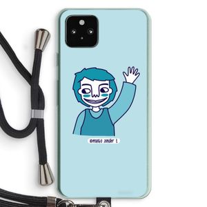 Zwaai: Pixel 5a 5G Transparant Hoesje met koord