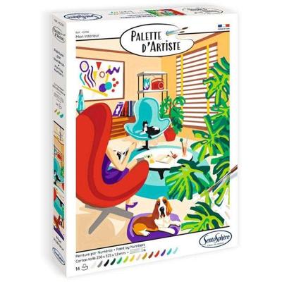 Acrylverf - SENTOSPHERE - Kunstenaarspalet - Mijn Interieur - Schilderen op nummer voor volwassenen - Canvasprint Acrylverf - SENTOSPHERE - Kunstenaarspalet - Mijn Interieur - Schilderen op nummer voor volwassenen - Canvasprint