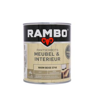 Rambo Pantserbeits Meubel & Interieur Mat 750 ml - Warm Beige