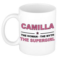 Camilla The woman, The myth the supergirl cadeau koffie mok / thee beker 300 ml