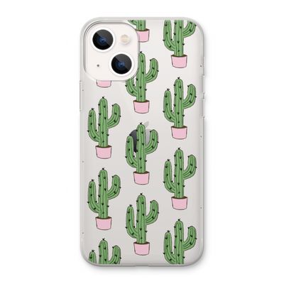 Cactus Lover: iPhone 13 Transparant Hoesje
