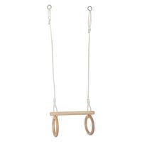 Small Foot Houten Trapeze met Gymnastiekringen, 100cm - thumbnail