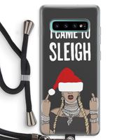 Came To Sleigh: Samsung Galaxy S10 Plus Transparant Hoesje met koord