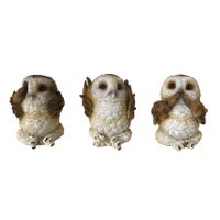 Nemesis Now - Three Wise Brown Owls 7.5cm - thumbnail