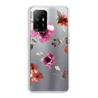 Geschilderde bloemen: Oppo A95 5G Transparant Hoesje