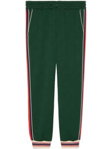 Gucci pantalon de jogging à motif GG en jacquard - Vert