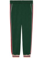 Gucci pantalon de jogging à motif GG en jacquard - Vert - thumbnail