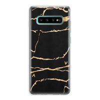 Gouden marmer: Samsung Galaxy S10 Plus Transparant Hoesje