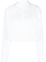 Ba&Sh chemise crop à manches longues - Blanc