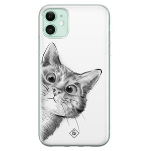 iPhone 11 siliconen hoesje - Peekaboo