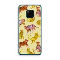 Cute Tigers and Leopards: Huawei Mate 20 Pro Transparant Hoesje