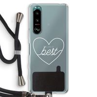 Best heart pastel: Sony Xperia 5 III Transparant Hoesje met koord