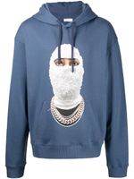 Ih Nom Uh Nit hoodie Gold Face imprimé - Bleu