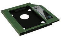 LC-Power LC-ADA-525-25-NB drive bay panel 13,3 cm (5.25") Carrierpaneel Zwart, Groen - thumbnail