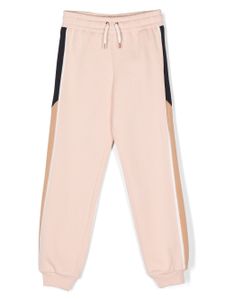 Chloé Kids pantalon de jogging à design colour block - Rose