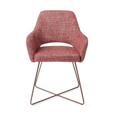 Jesper Home Yanai eetkamerstoel Berry Bars cross rose