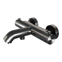 BRAUER Stripe Baddouche Thermostaatkraan - opbouw - gunmetal geborsteld PVD 5-GM-339