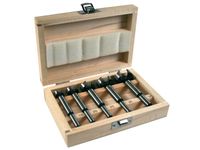 Makita Accessoires D-47363 5-delige Scharniergat boorset in houten cassette - 15-35mm - D-47363 - thumbnail
