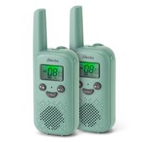 Alecto FR10GR - Set van twee oplaadbare walkie talkies voor kinderen - Bereik tot 6 kilometer en lange stand-by tijd tot 24 uur - Mintgroen