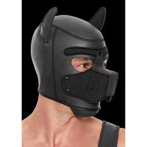 Ouch! by Shots Neopreen Puppy Mask - Zwart