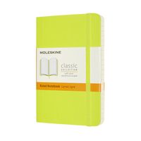 Notitieboek Moleskine pocket 90x140mm lijn soft cover lemon green - thumbnail