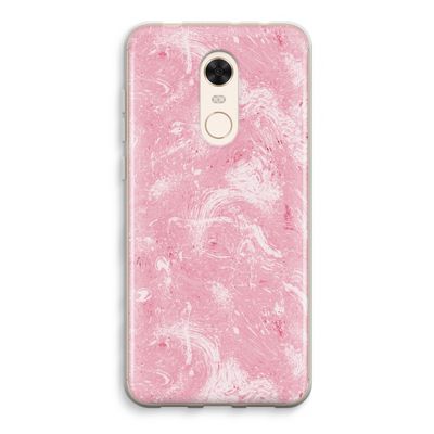 Abstract Painting Pink: Xiaomi Redmi 5 Transparant Hoesje
