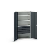 Bott Verso Systeemkast | 1050x550x2000mm | 3 Legborden | 4 Lades | 1 Perfo Achterwand | RAL 7016 - 16926576.19 Bott Verso Systeemkast | 1050x550x2000mm | 3 Legborden | 4 Lades | 1 Perfo Achterwand | RAL 7016 - 16926576.19