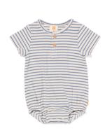 HEMA Newborn Jumpsuit Strepen Ecru (ecru) - thumbnail