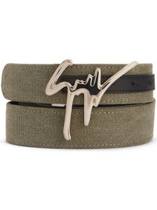 Giuseppe Zanotti ceinture Giuseppe à boucle logo - Vert