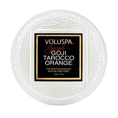 Voluspa Japonica Spiced Goji Tarocco Orange Macaron Candle Voluspa Japonica Spiced Goji Tarocco Orange Macaron Candle