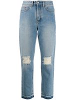 Zadig&Voltaire jean droit à effet usé - Bleu