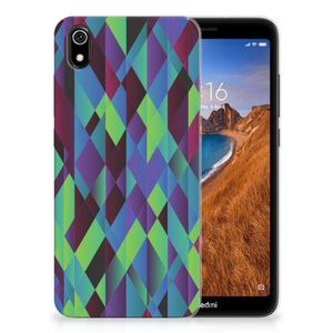 Xiaomi Redmi 7A TPU Hoesje Abstract Green Blue