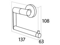 Tiger Boston toiletrolhouder RVS glans - thumbnail