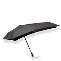 Senz Mini Automatic Deluxe Foldable Paraplu Pure Black - thumbnail