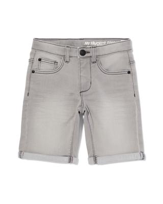 HEMA Kindershort jogdenim grijs (grijs)
