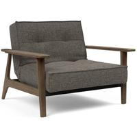 Innovation Splitback Fauteuil Donkergrijs | Gerookt Eiken