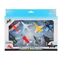Toi-Toys Metalen vliegtuigjes speedfighter, 8st.