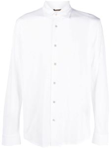 Moorer chemise en coton à manches longues - Blanc