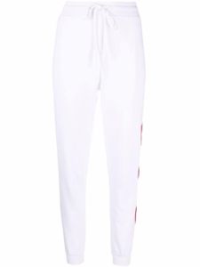 Love Moschino pantalon de jogging à détails de cœurs - Blanc