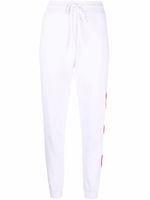 Love Moschino pantalon de jogging à détails de cœurs - Blanc