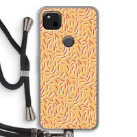 Camouflage: Pixel 4a Transparant Hoesje met koord Camouflage: Pixel 4a Transparant Hoesje met koord
