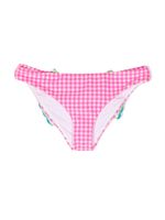 MC2 Saint Barth Kids bow-detail gingham bikini bottoms - Rose - thumbnail