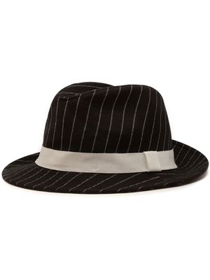 Dolce & Gabbana fédora à fines rayures - Noir