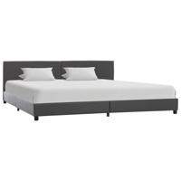 Bedframe kunstleer grijs 180x200 cm
