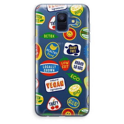 Fruitsticker: Samsung Galaxy A6 (2018) Transparant Hoesje