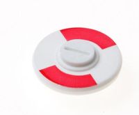 Rood/wit plaat tbv v/b-stift 5mm Rood/wit plaat tbv v/b-stift 5mm