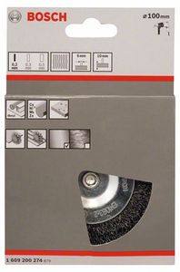 Bosch Accessoires Schijfborstel 100 mm, 0,2 mm, 4500 U/ min, 10 mm 1st - 1609200274