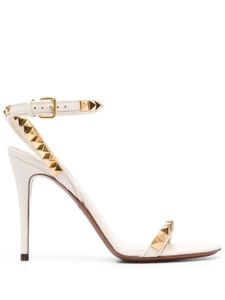 Valentino Garavani sandales Rockstud No Limit 100 mm - Tons neutres