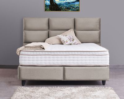 Dreamhouse - Mississippi Boxspring - Beige - 180 x 200 / Met montage / GRATIS levering